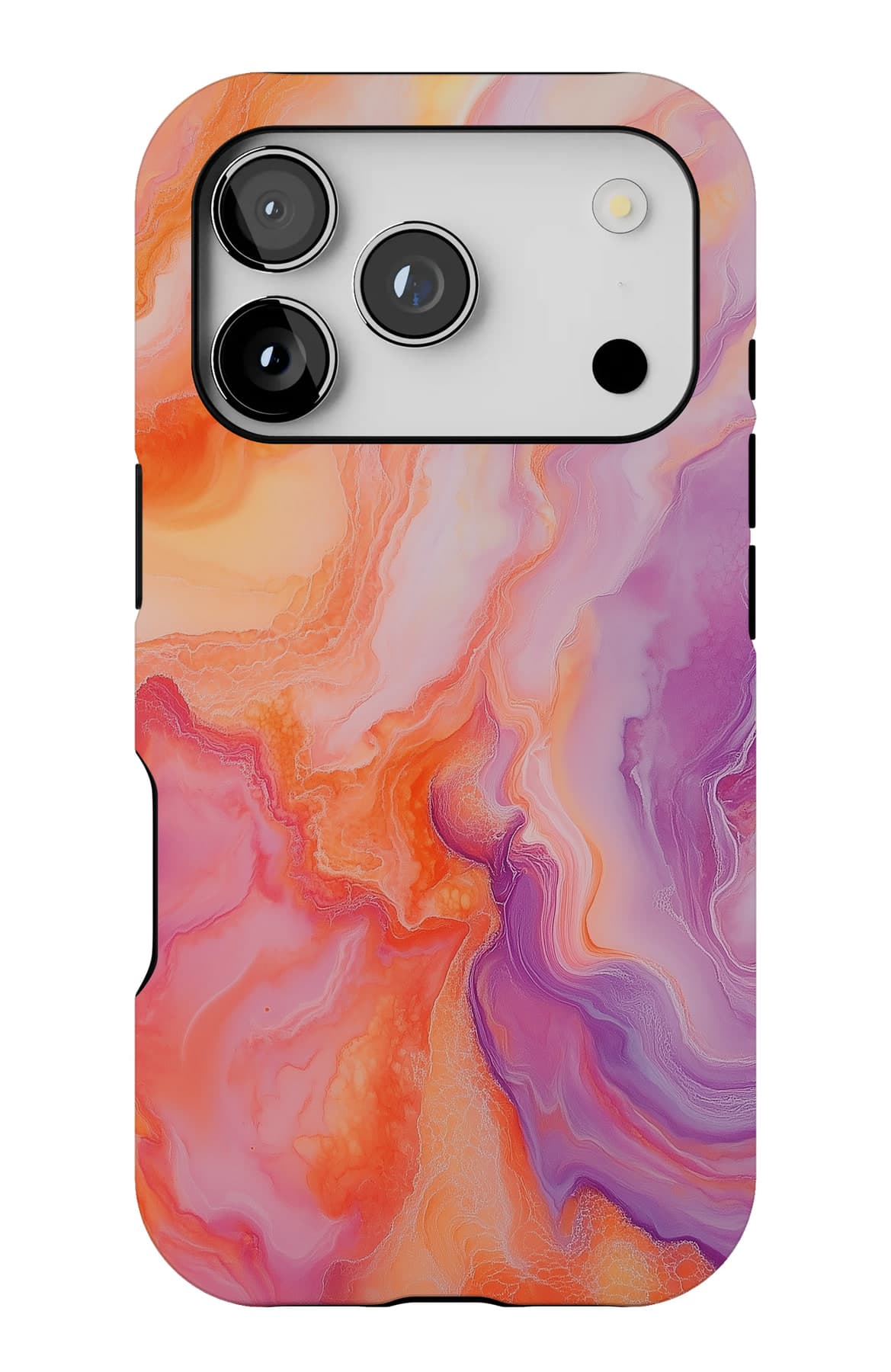 Coral and violet moving in slow currents. Shown on an iPhone.