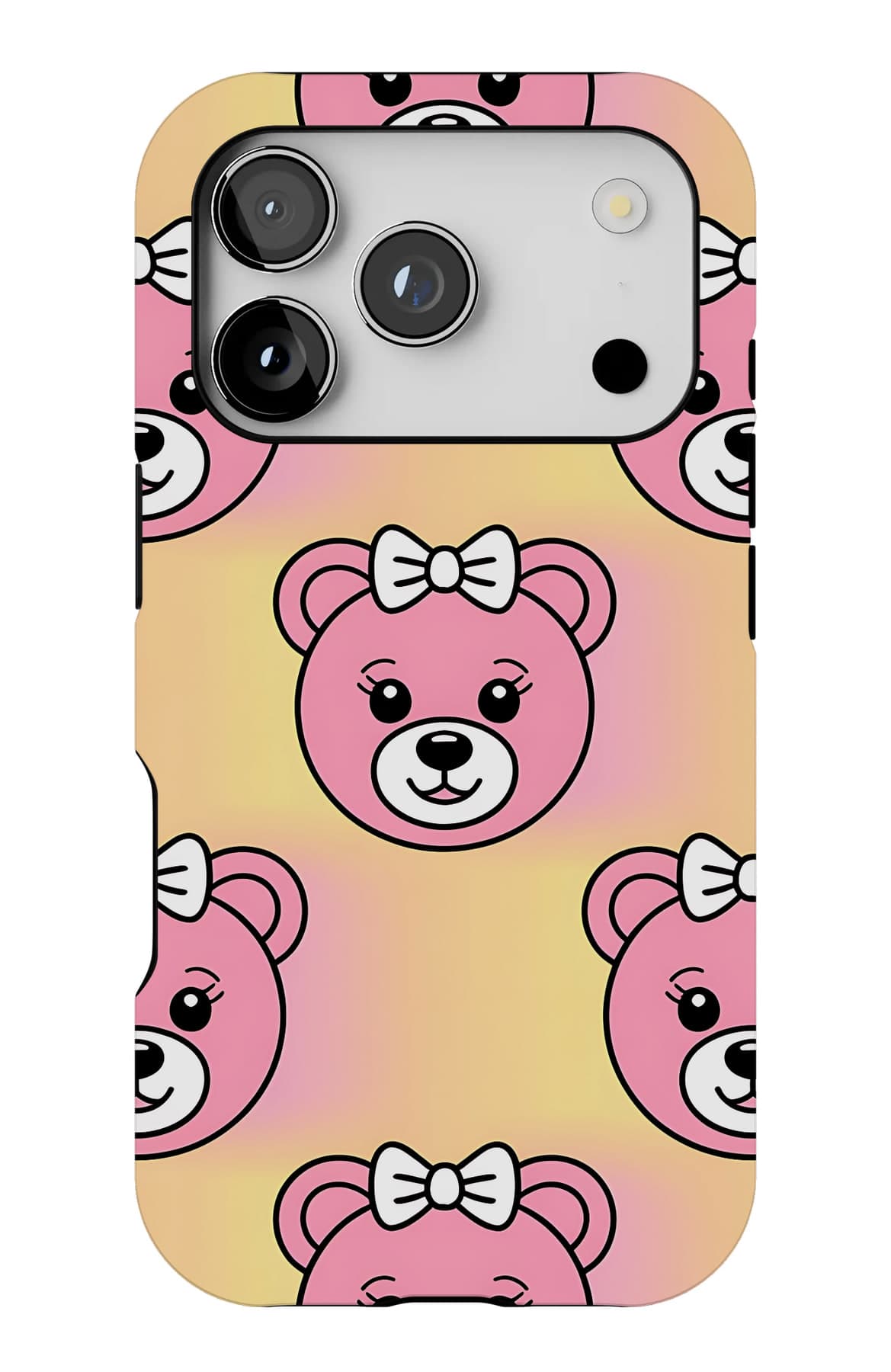 Paw prints and hearts on blush. Shown on an iPhone.