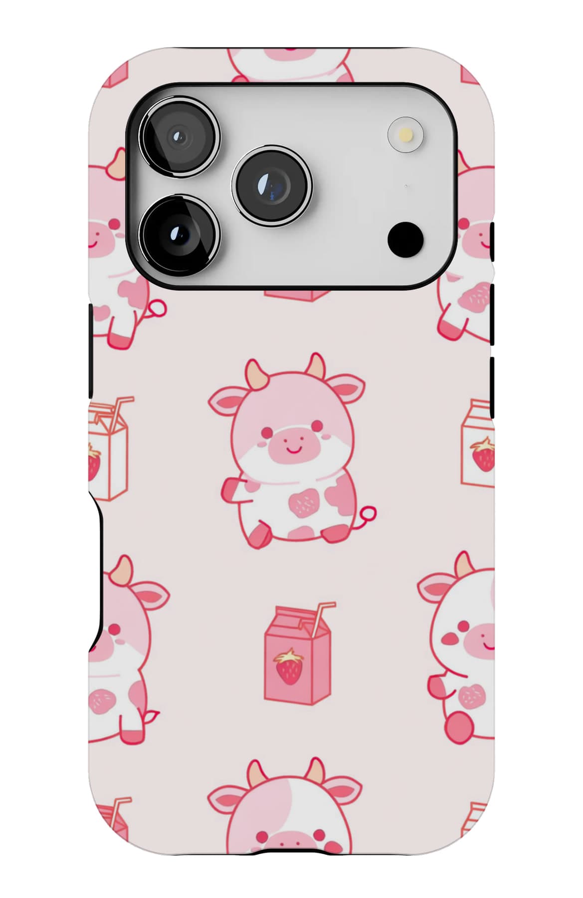 Pigs carrying pots on blush. Shown on an iPhone.