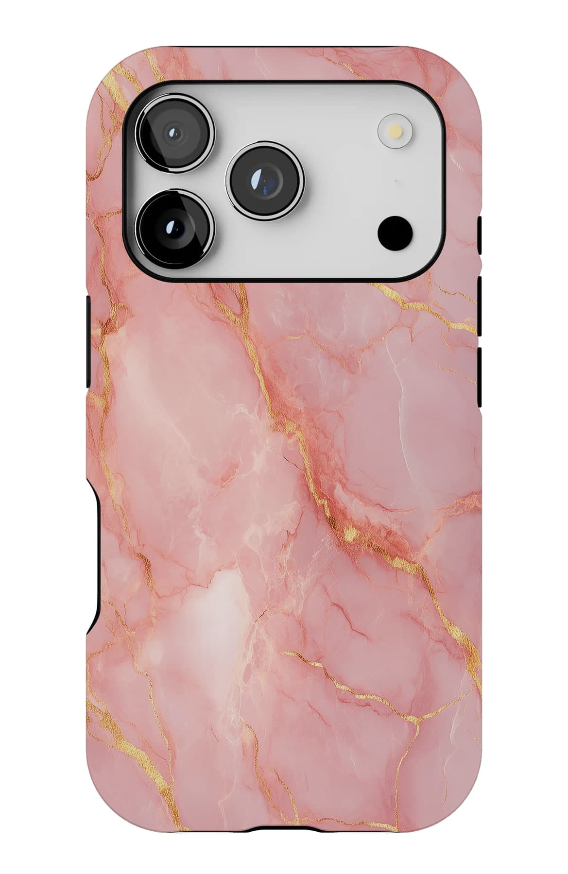 Pink marble veined with gold. Shown on an iPhone.